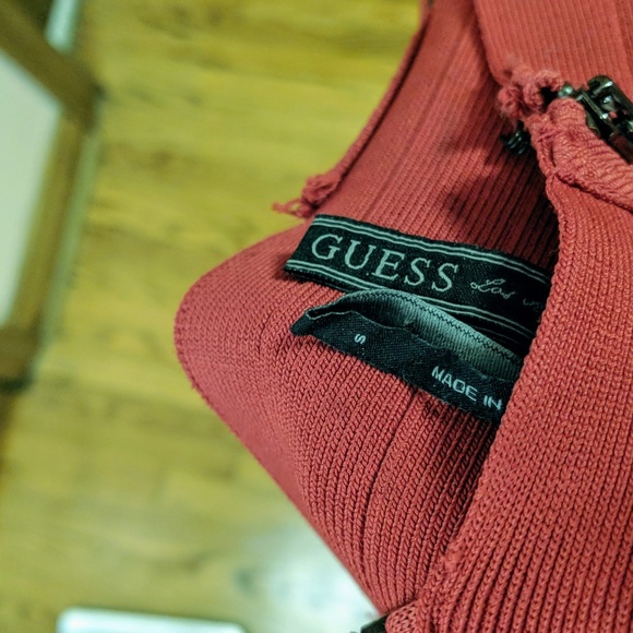 Guess Red Bandage Dress with Peplum Trim - Small - Picture 3 of 5